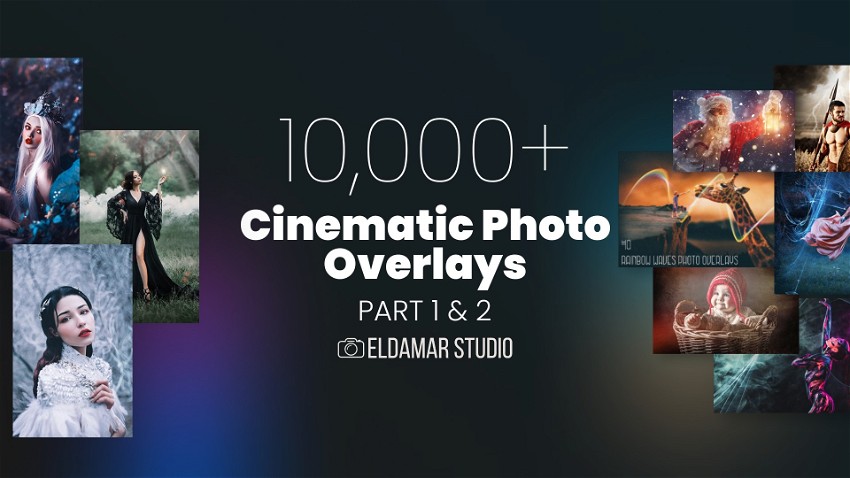 10,000+ Cinematic Photo Overlays Part 1 & 2