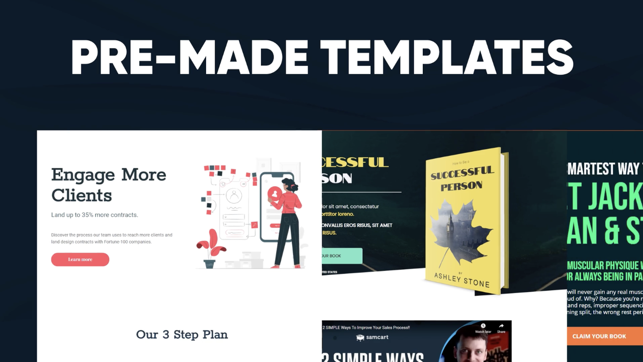 SamCart checkout page templates