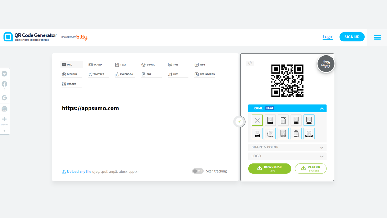 Generate a QR code