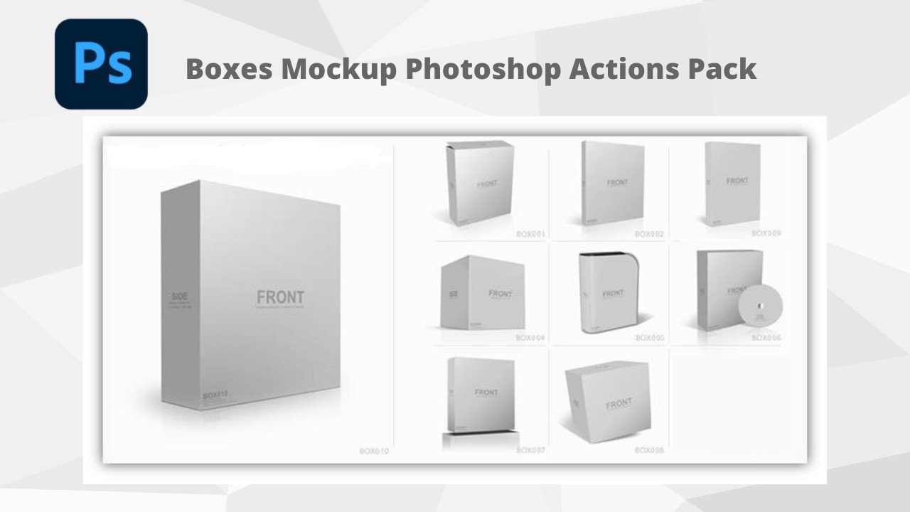 AppSumo Deal for Boxes Mockup Photoshop Actions Pack