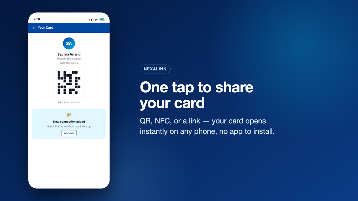 A modern alternative to CamCard & Blinq