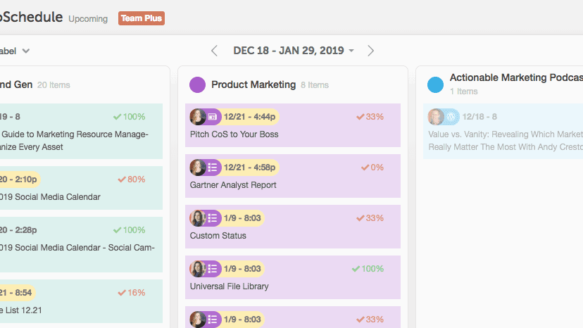 View Kanban board