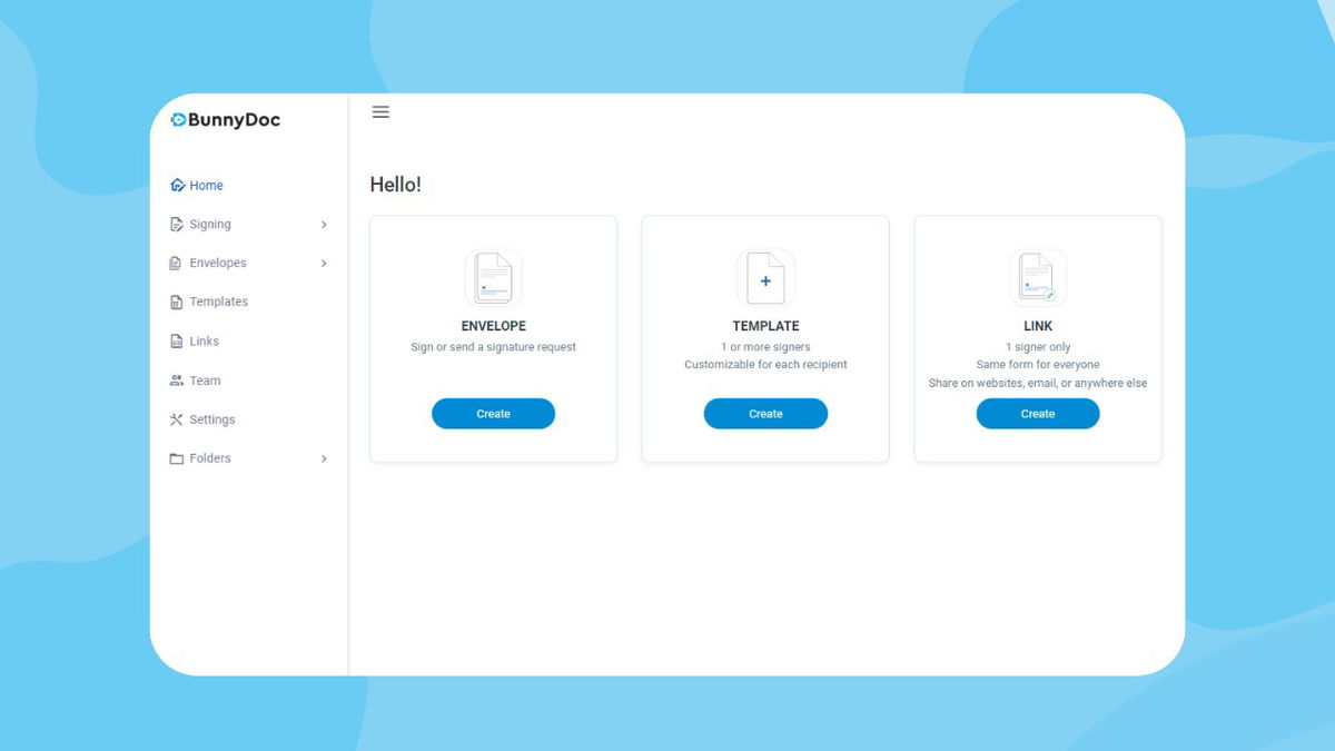 Sign or send a signature request in seconds!