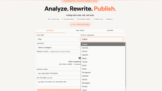 ListingAI homepage - Analyze. Rewrite. Publish. AI listing generator thumbnail
