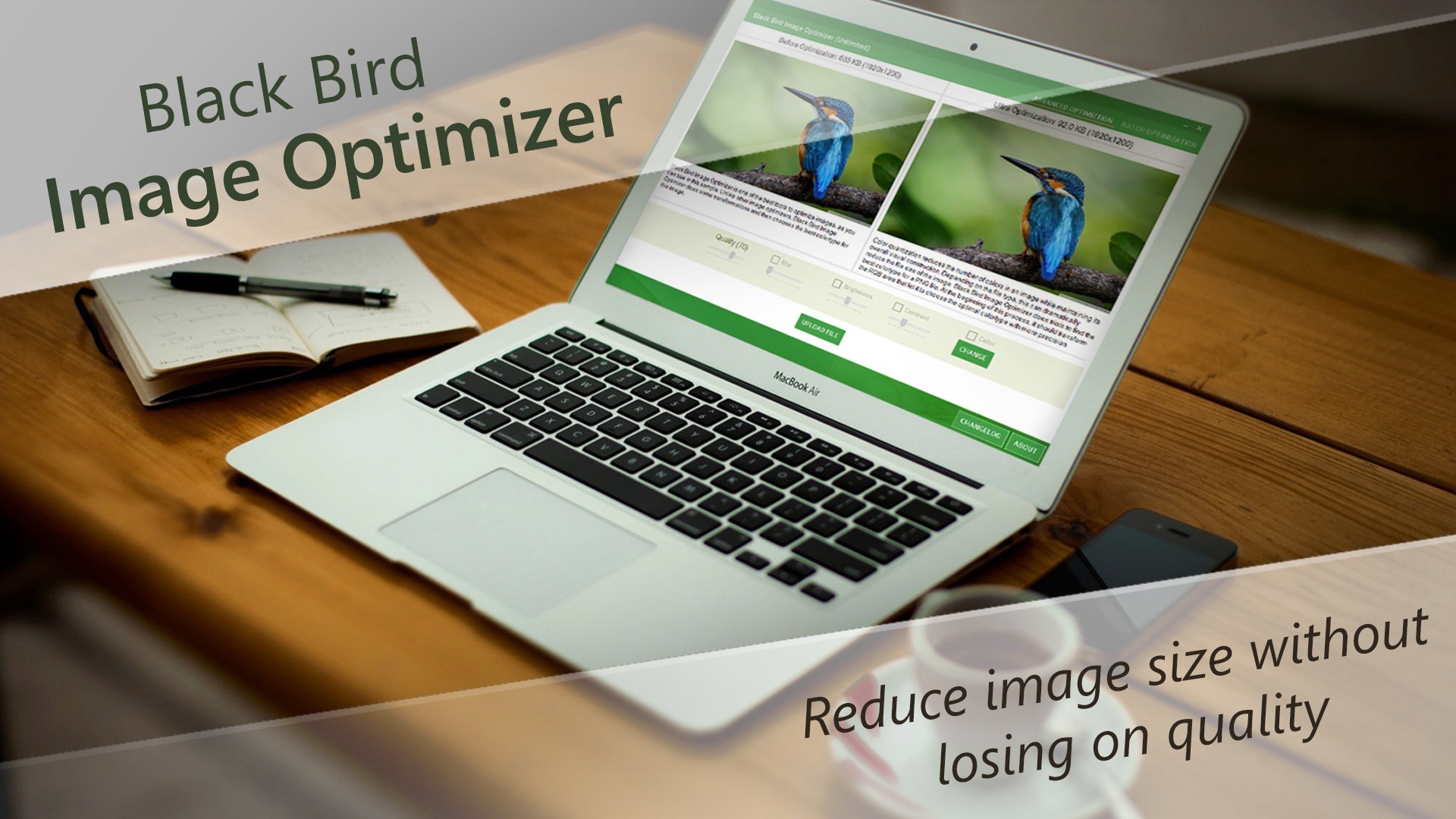 Black Bird Image Optimizer