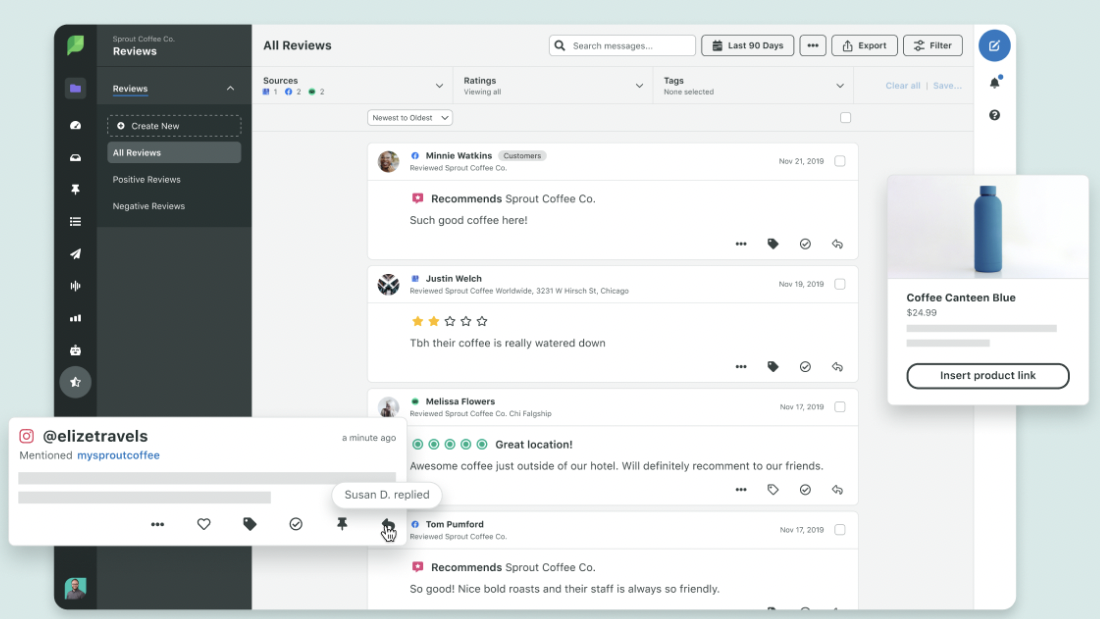 Use a single dashboard to manage all your social media accounts