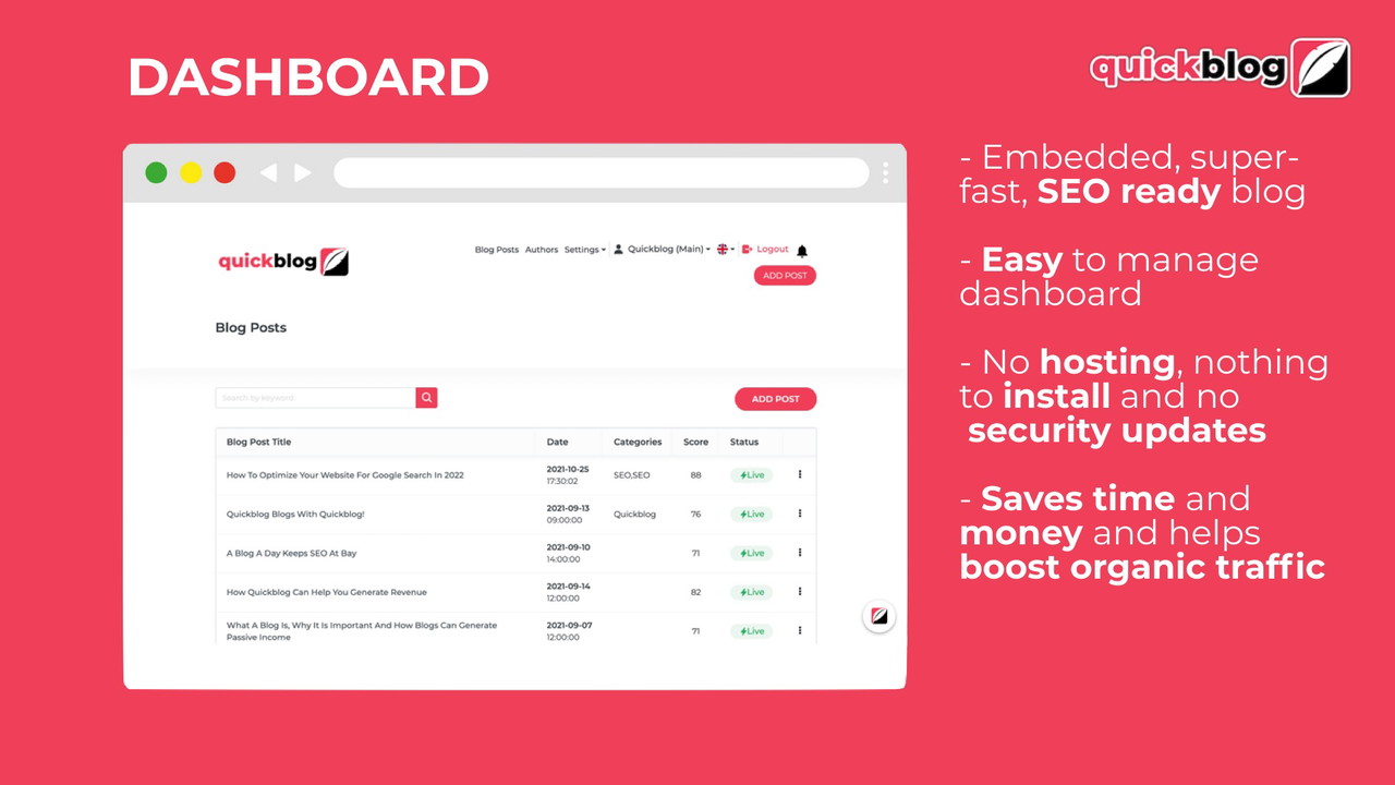 Quickblog - Embedded SEO Blog