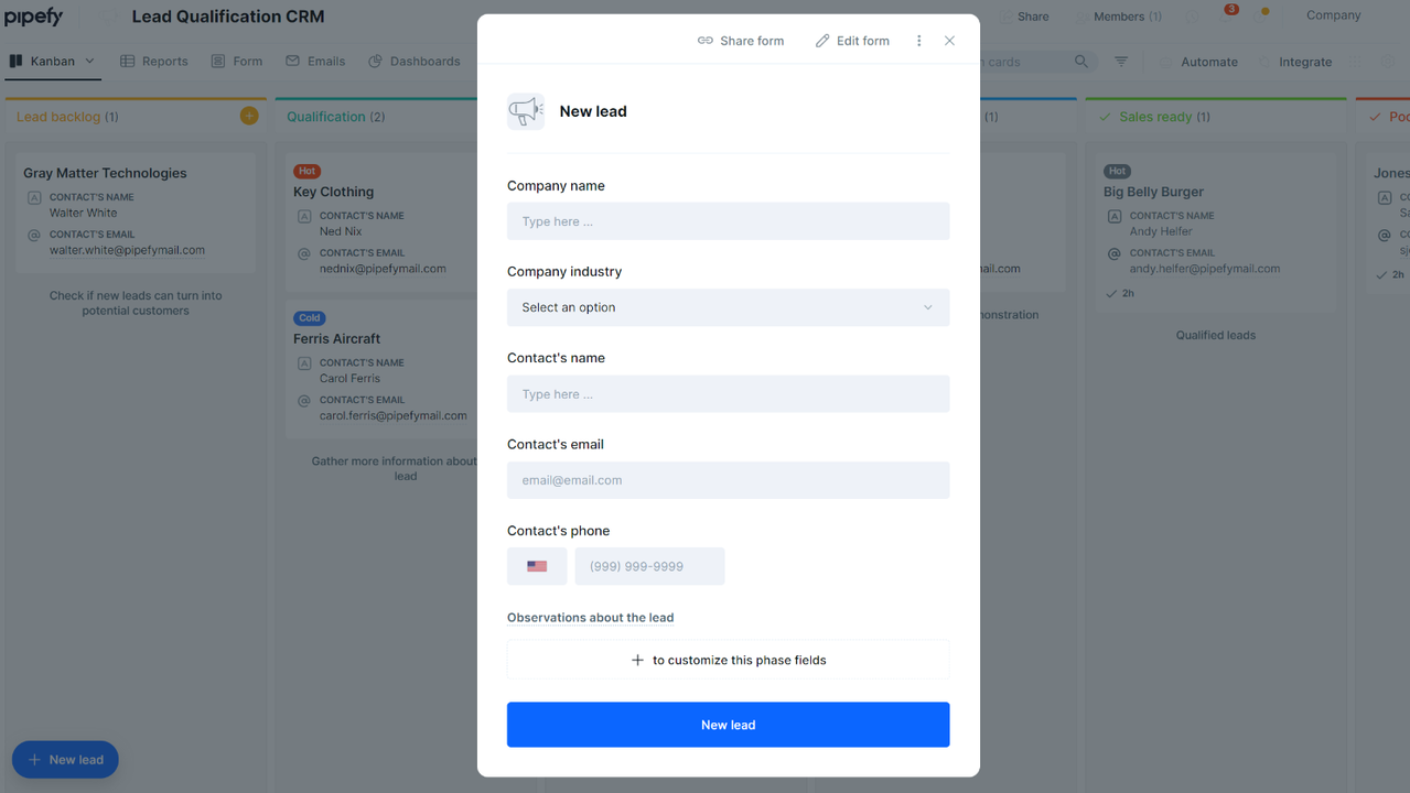Edit form