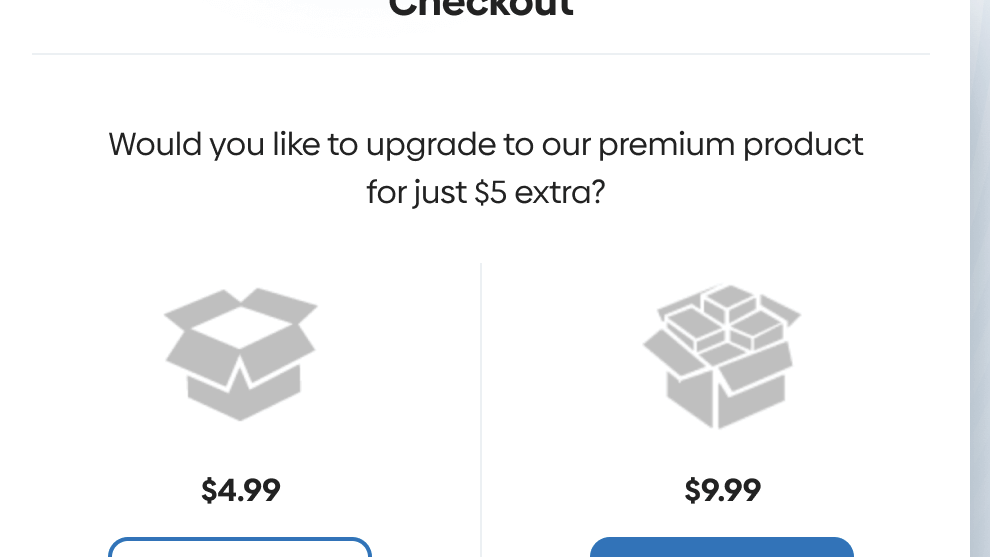 Generate more revenue with upsells