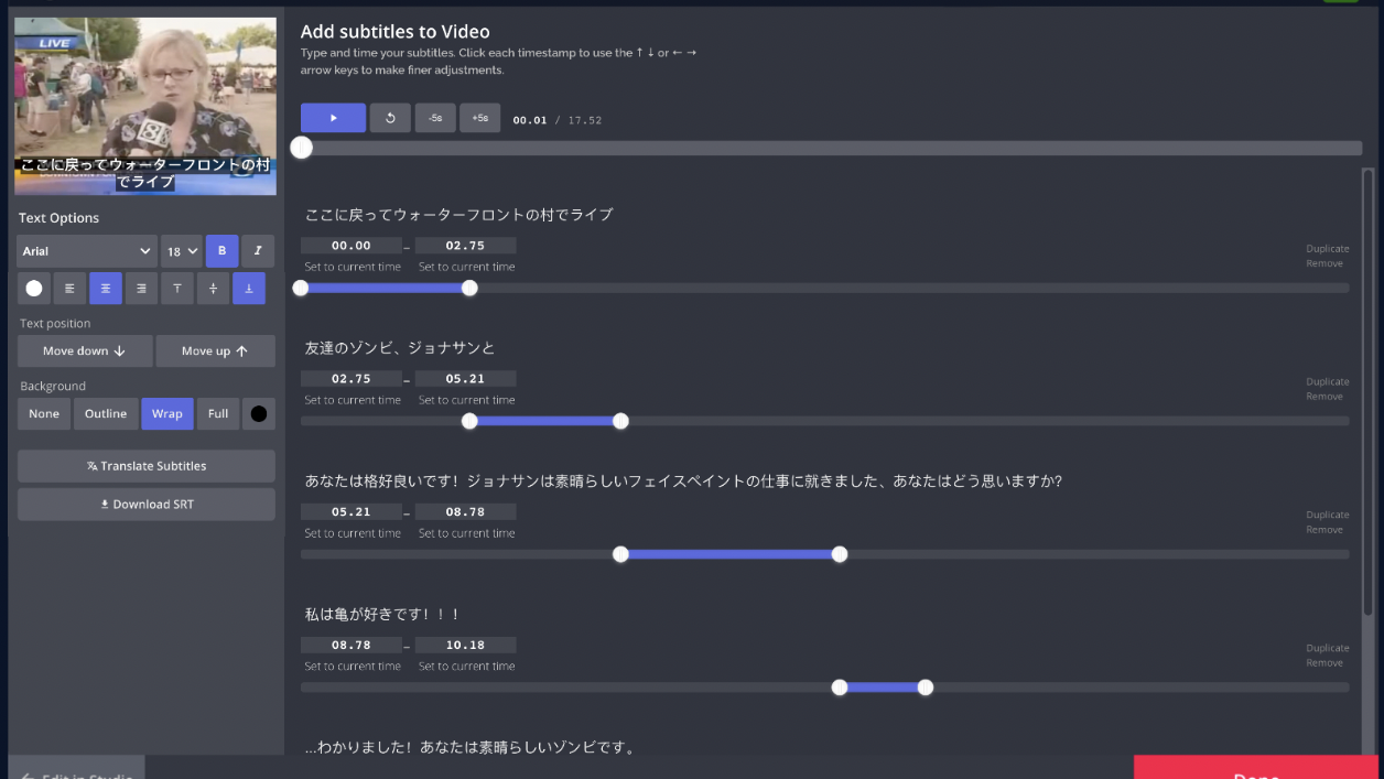 Add translated subtitles to your videos