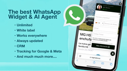 WhatsApp Widget | Capture more leads (2025) + (New) Ai Agents