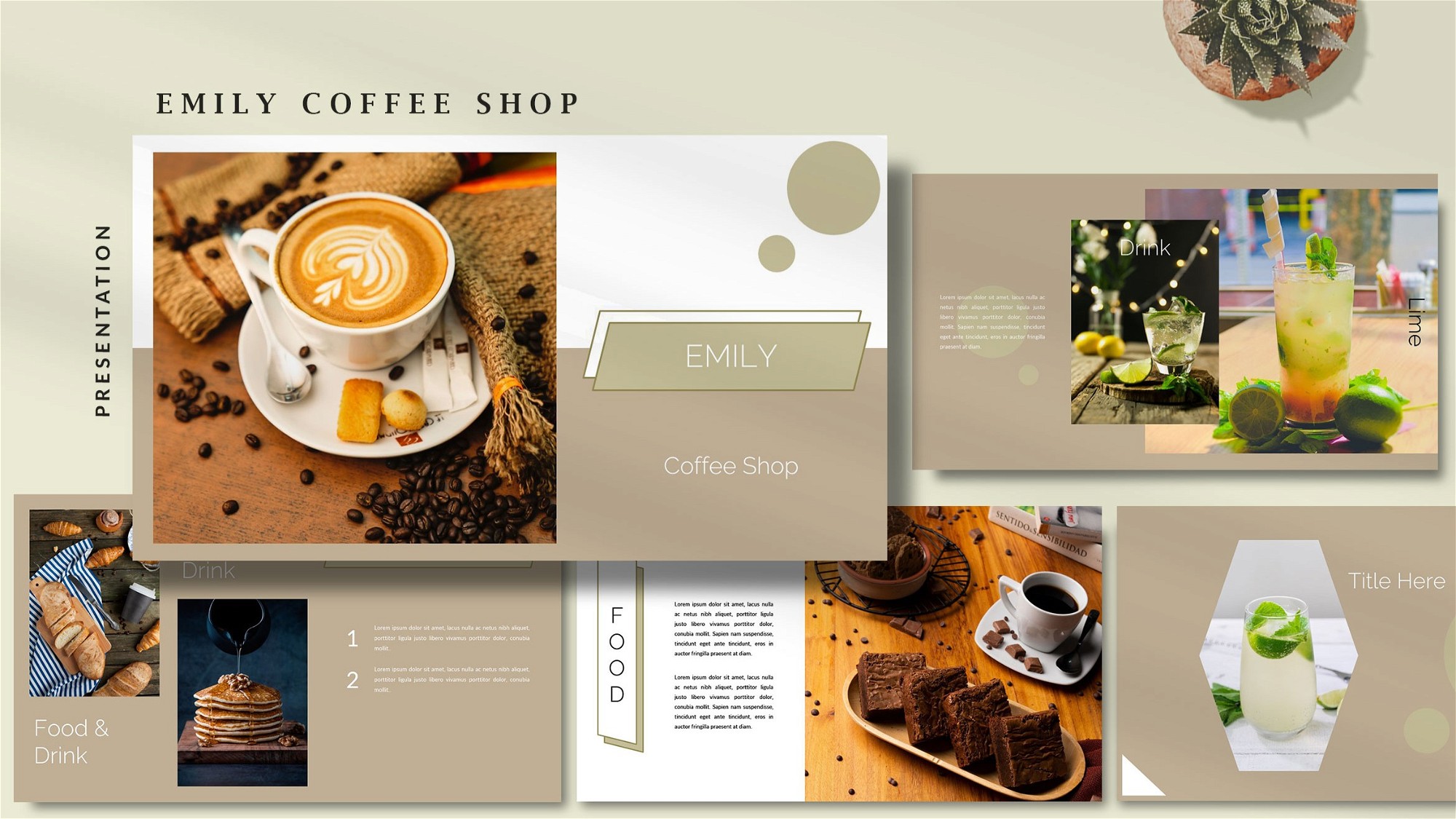 AppSumo Deal for Emily Coffee Shop Powerpoint Template