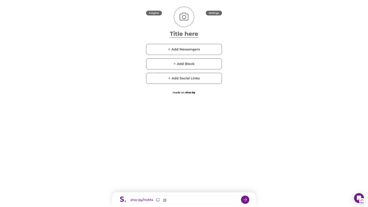 Create link in bio pages with the builder