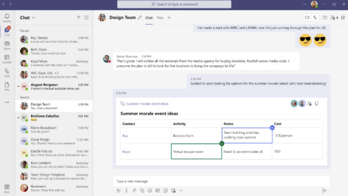 Microsoft Teams chat translation