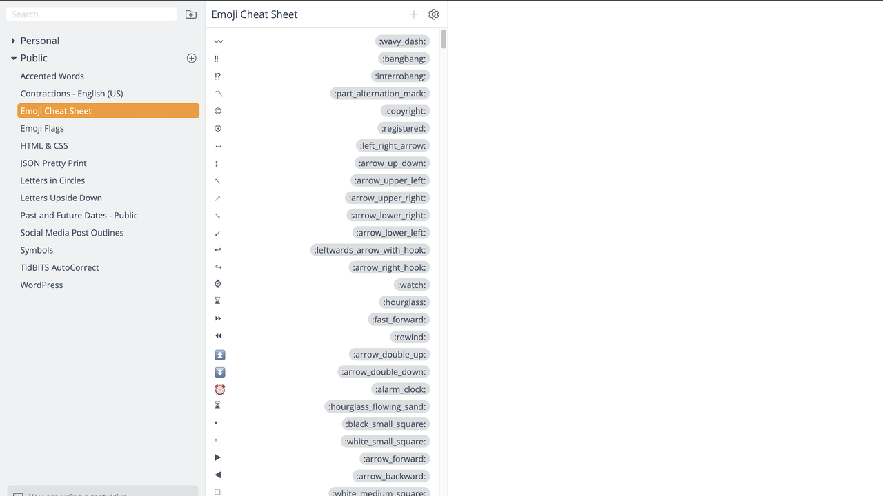 Emoji cheat sheet