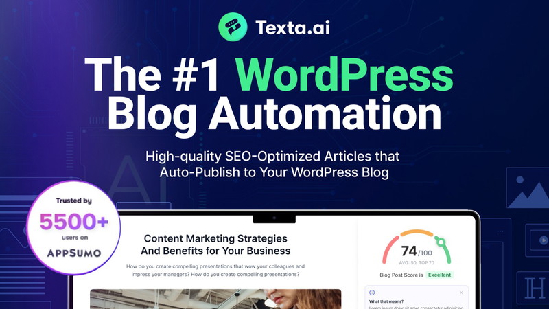 Texta.ai - The #1 WordPress Blog Automation / Article Writer / Autoblogging