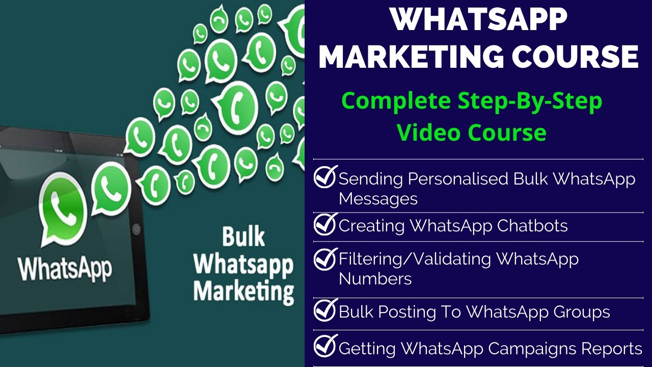 AppSumo Deal for WhatsApp Marketing Course 2.0 - Send Bulk WhatsApp, Chatbots, Schedule, etc