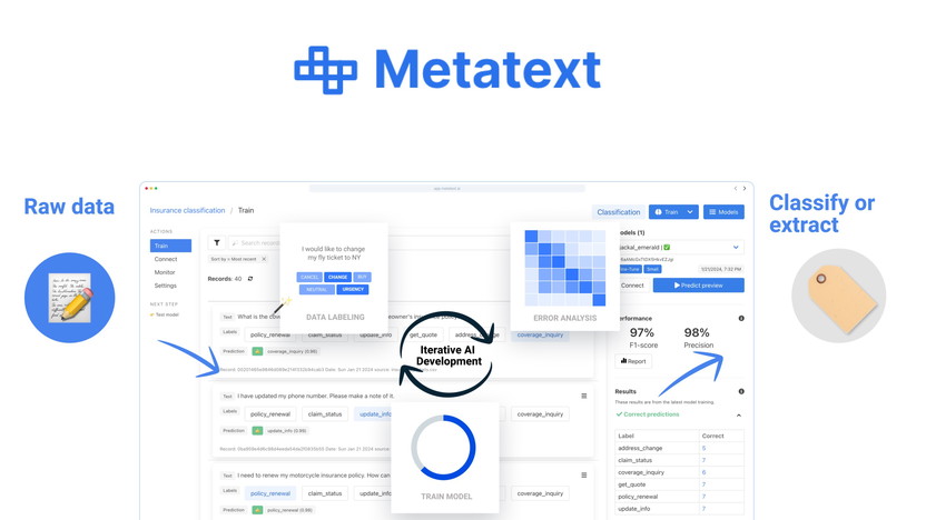 Metatext Metatext AI - Classify and Extract Text | AppSumo