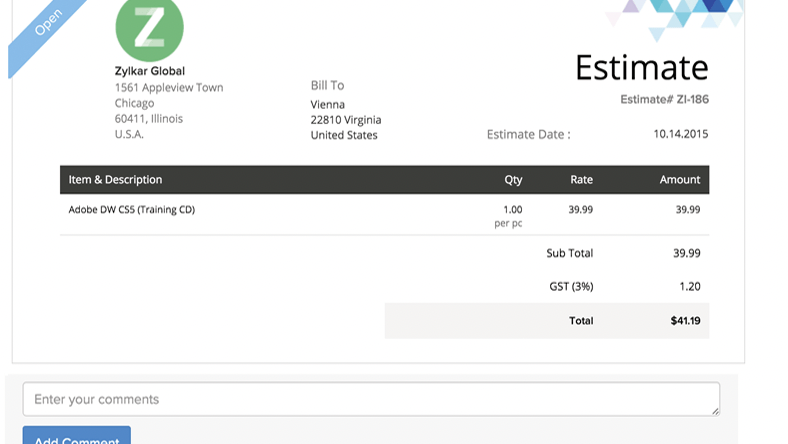 Create estimates easily