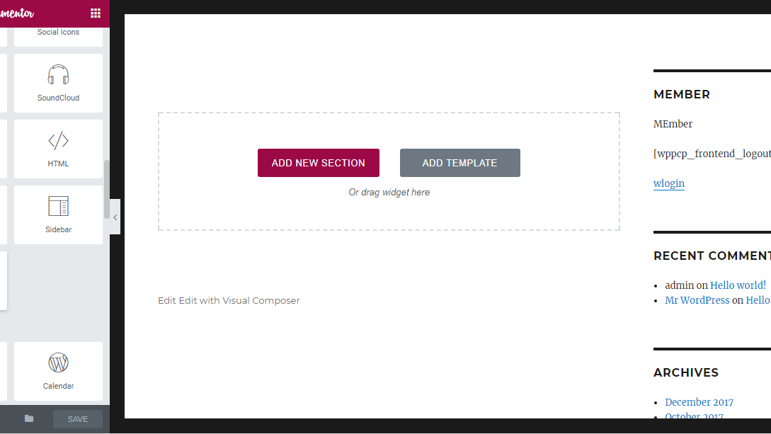 Drag-and-drop functionality