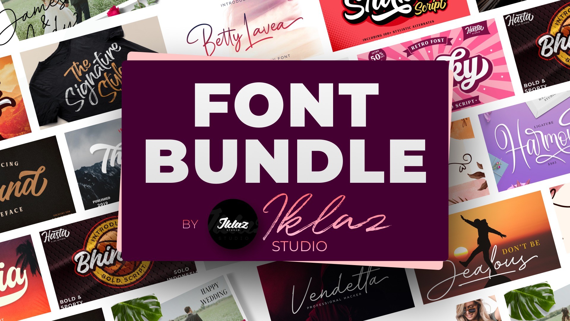 Font bundle by Iklaz Studio