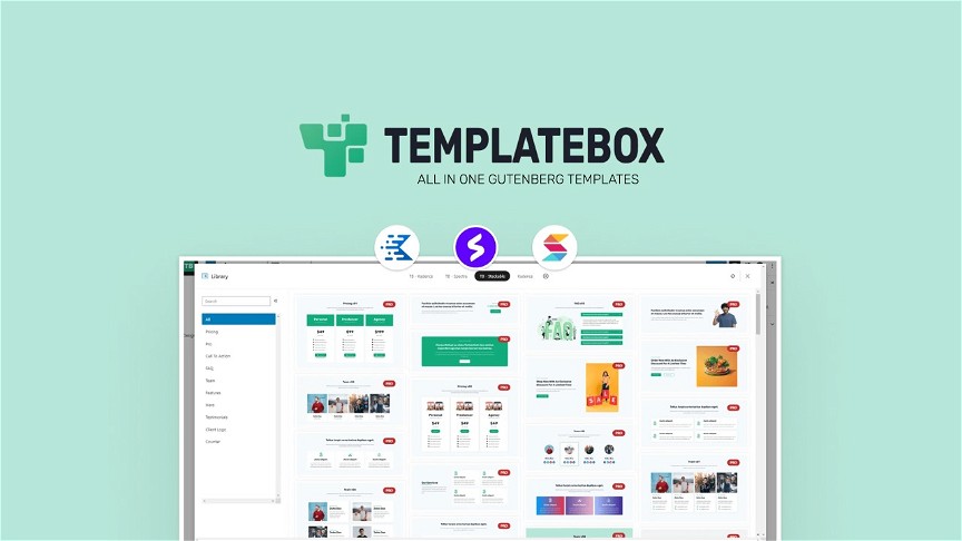 TemplateBox: All-In-One WordPress Gutenberg Template Library