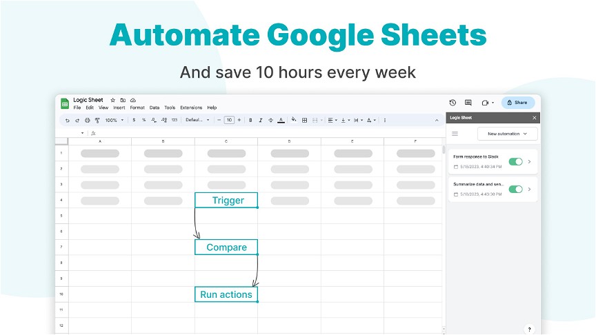 Logic Sheet - Google Sheets automation