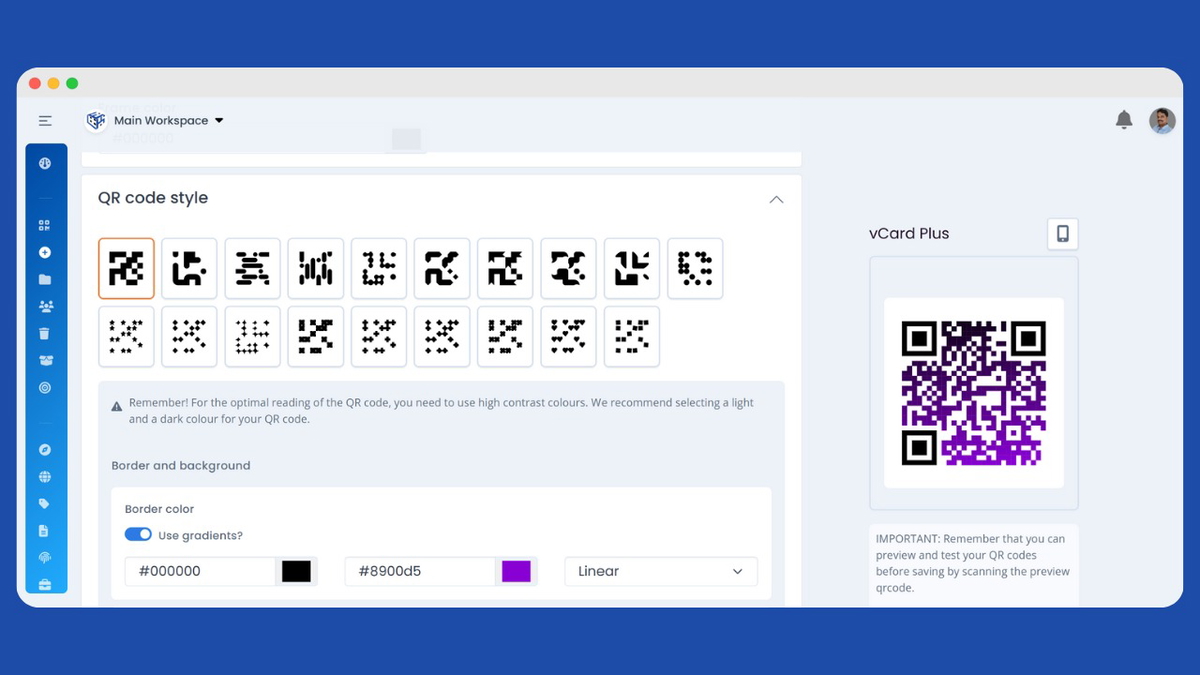 ElkQR: Tons Of Customization Options