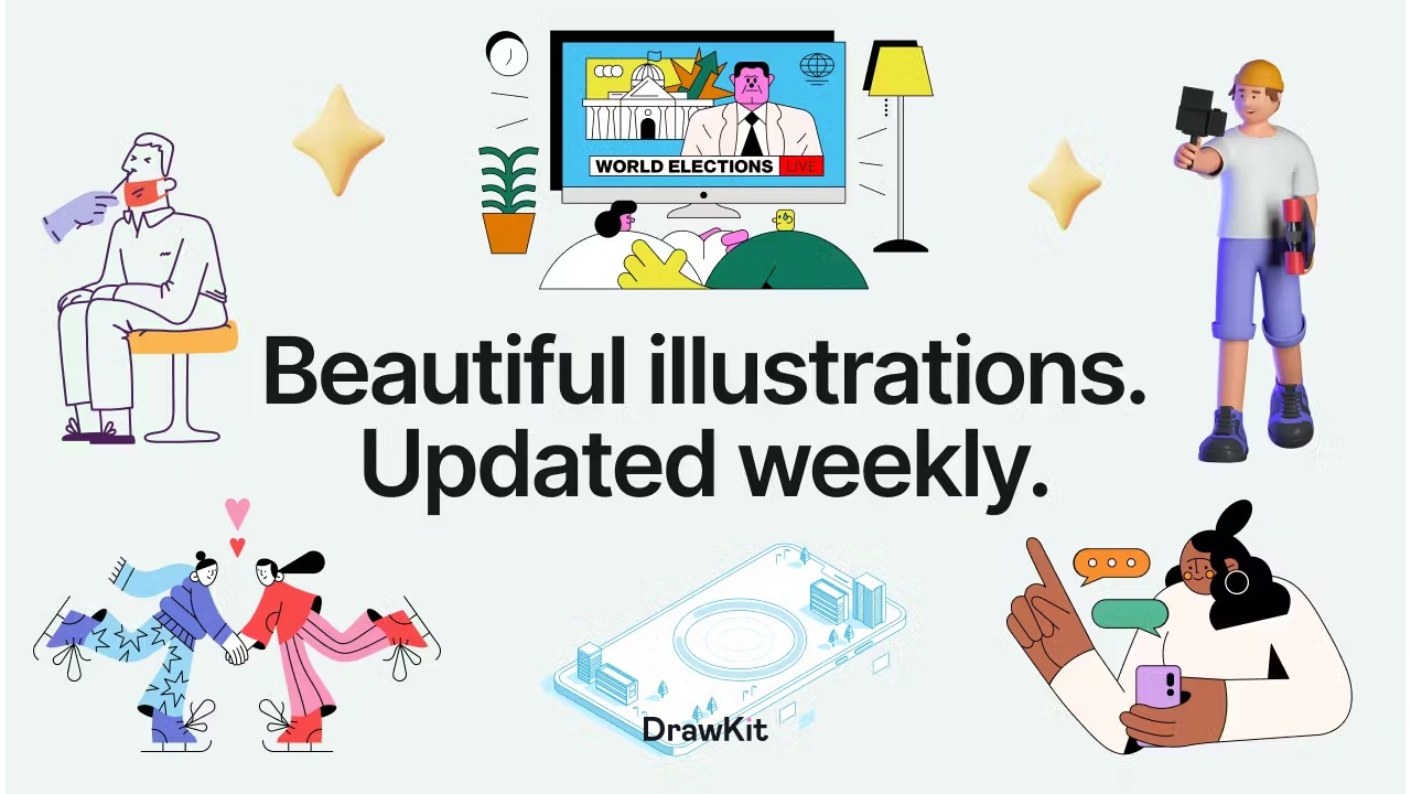 DrawKit - Beautiful 2D & 3D Illustrations and Icons