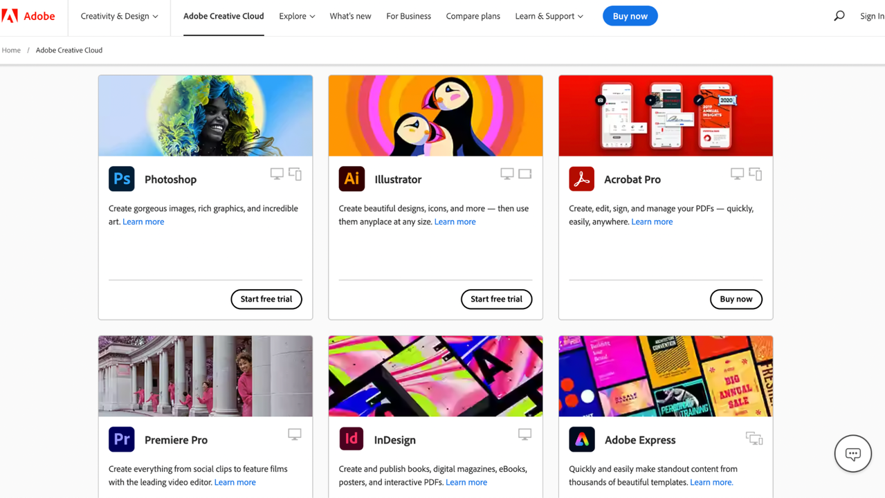 Enjoy the Adobe Suite with Creative Cloud