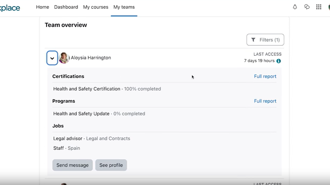 View team analytics