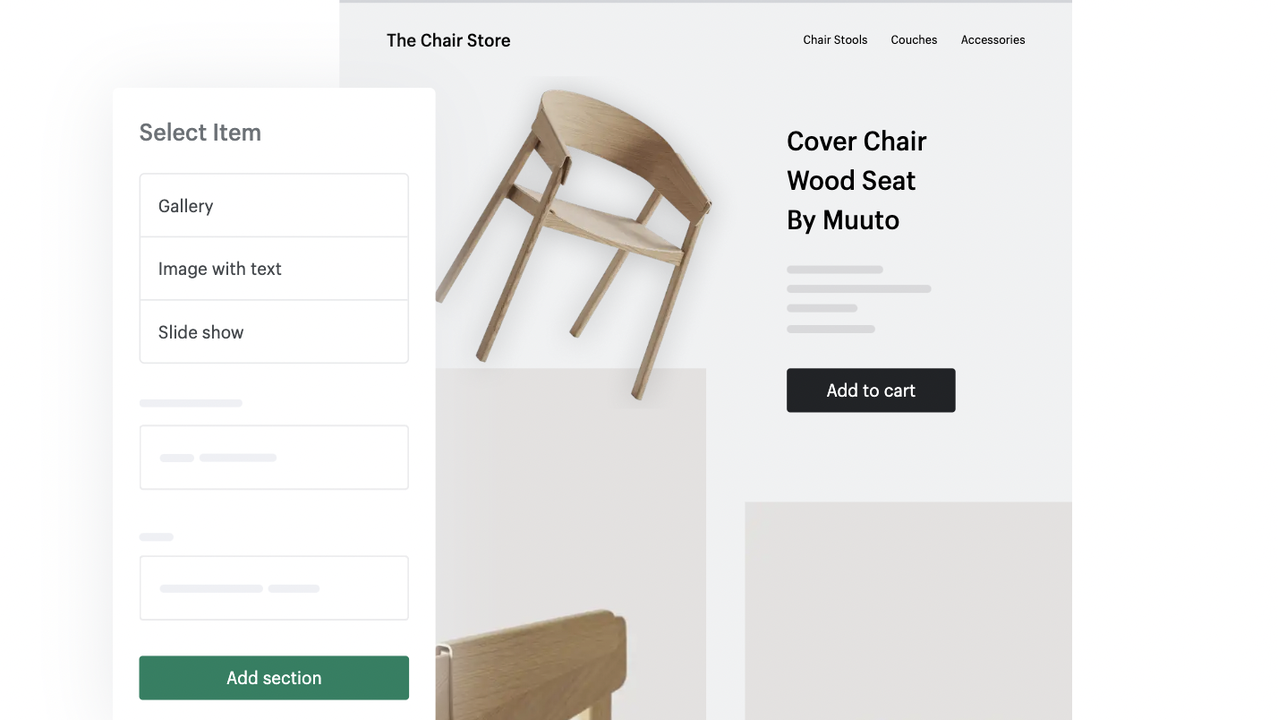 Build websites from professional templates