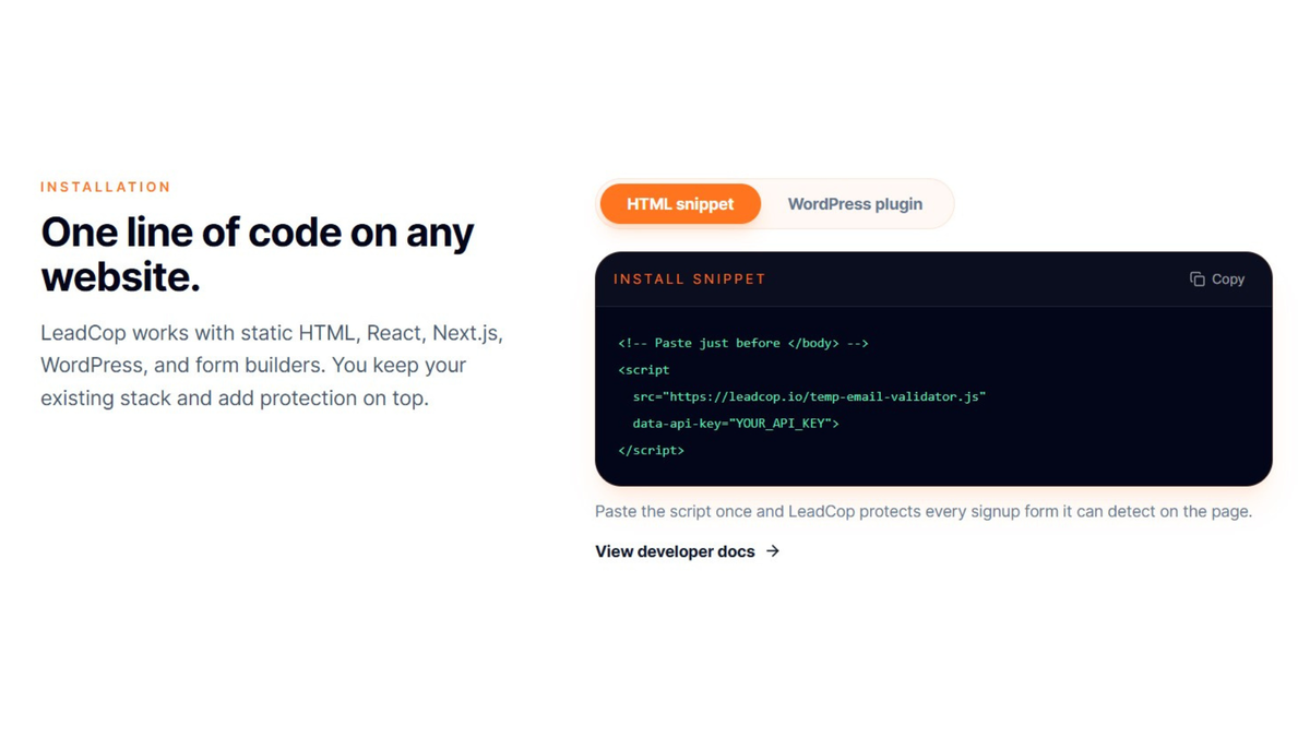 html code to paste to active the tool