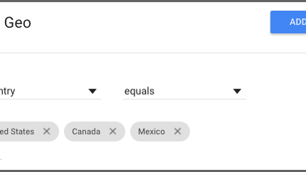 Target visitors from specific countries