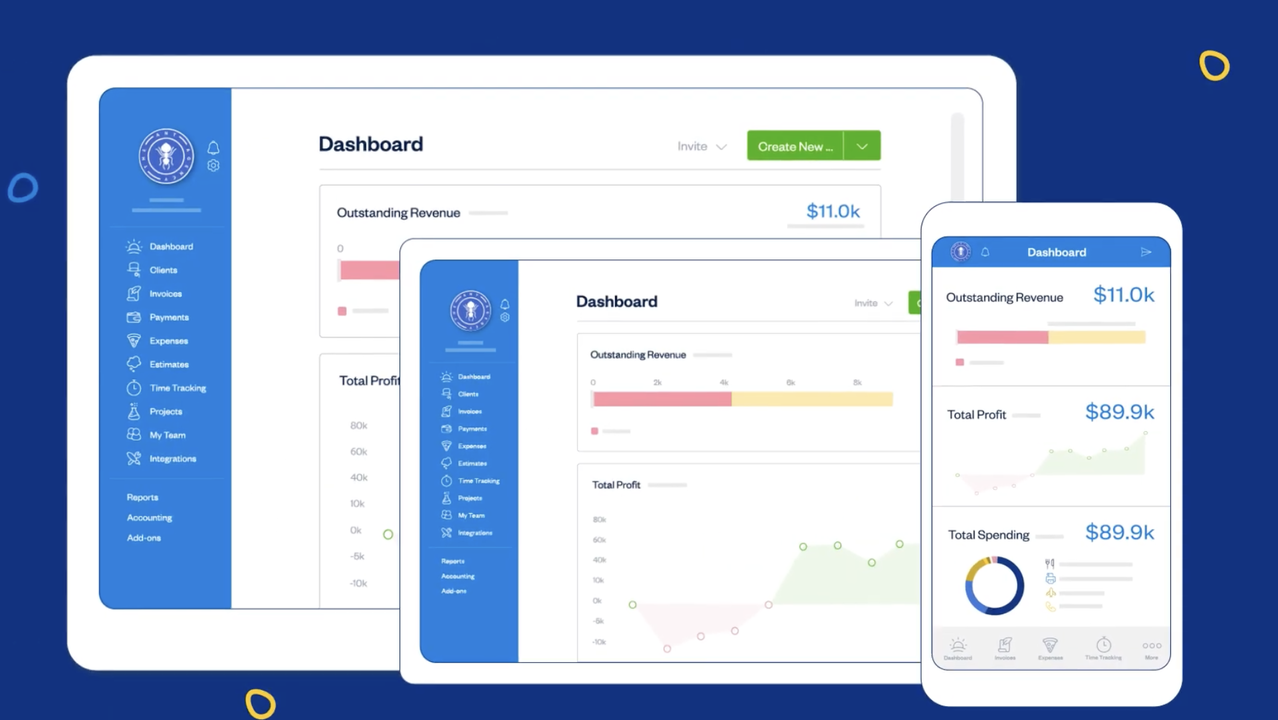 Access your FreshBooks account across devices