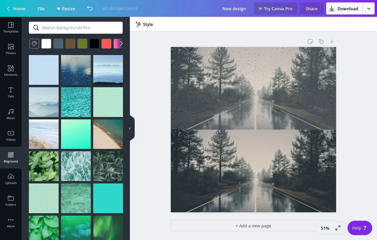 Change your image texture on Canva