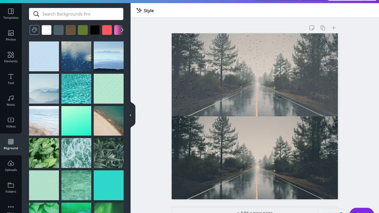 Change your image texture on Canva