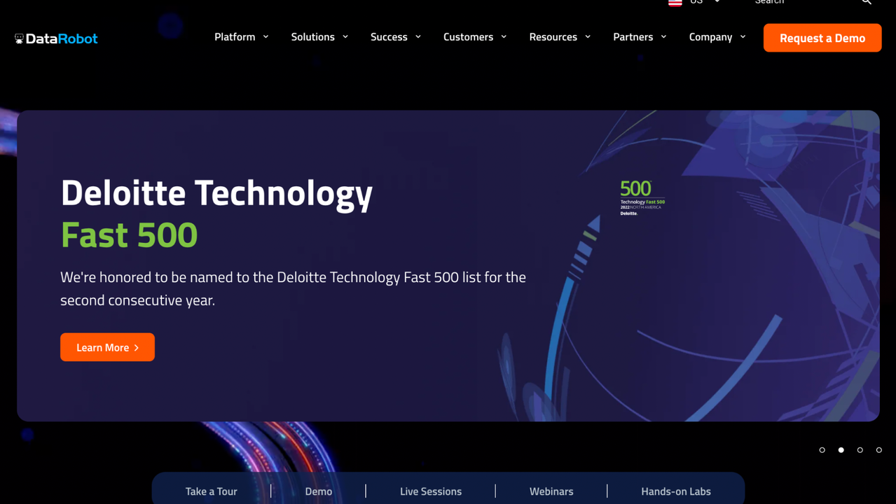 DataRobot homepage