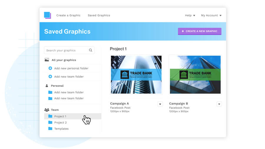 Save and organize graphics into folders