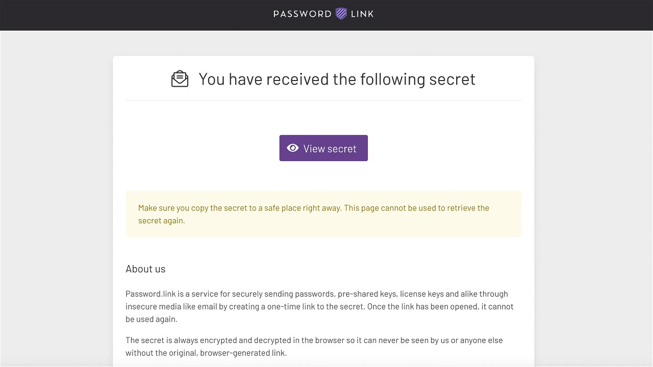Password.link