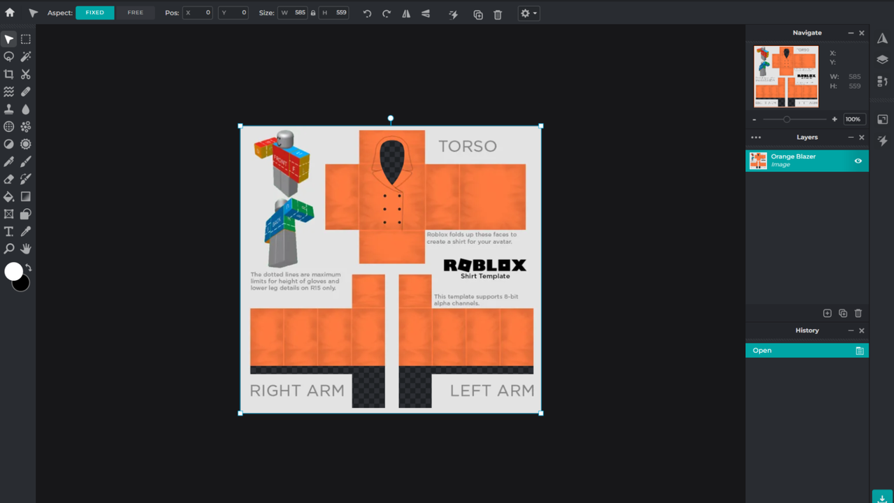 Design roblox clothes
