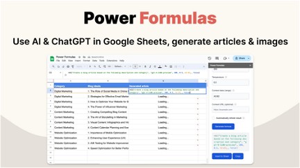 Power Formulas: Use ChatGPT & AI in Google Sheets