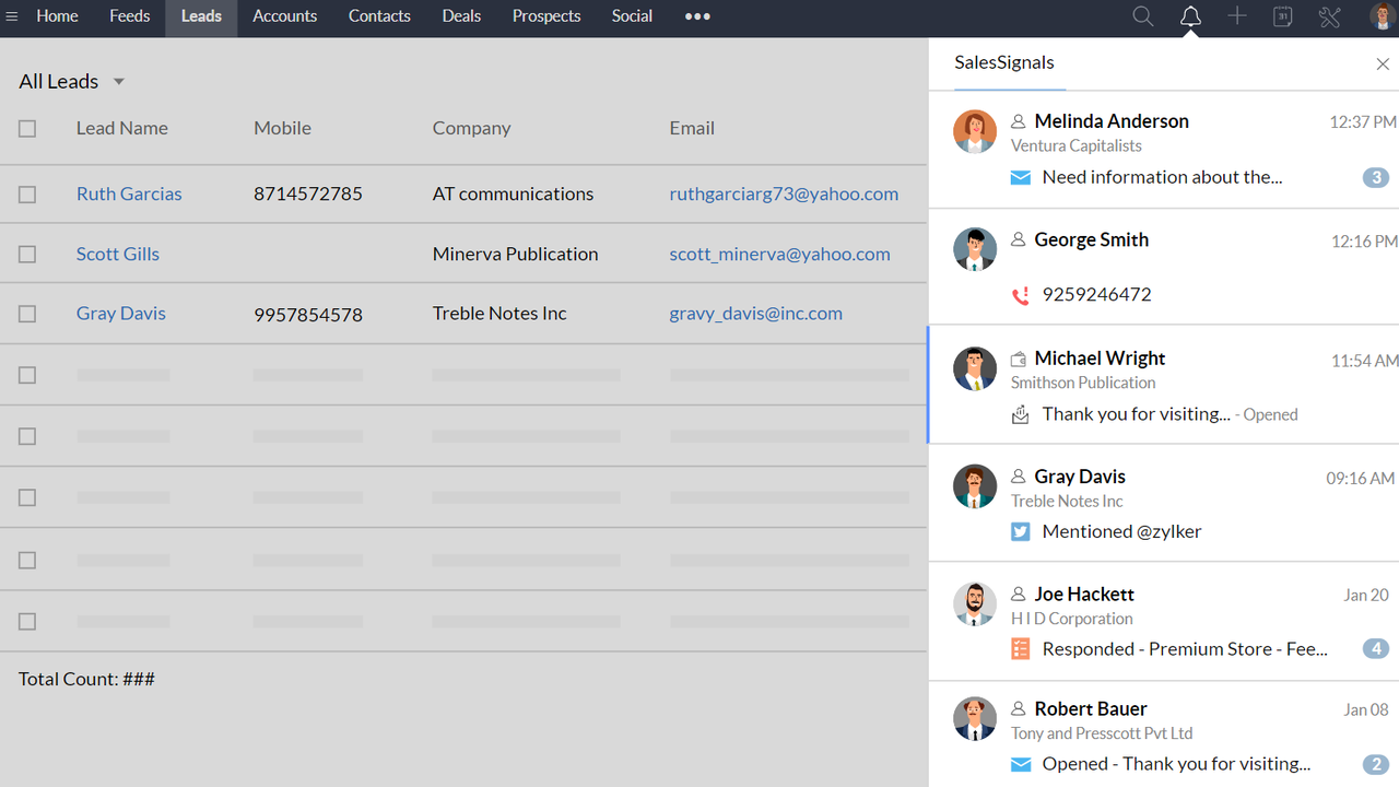 Email customers with context