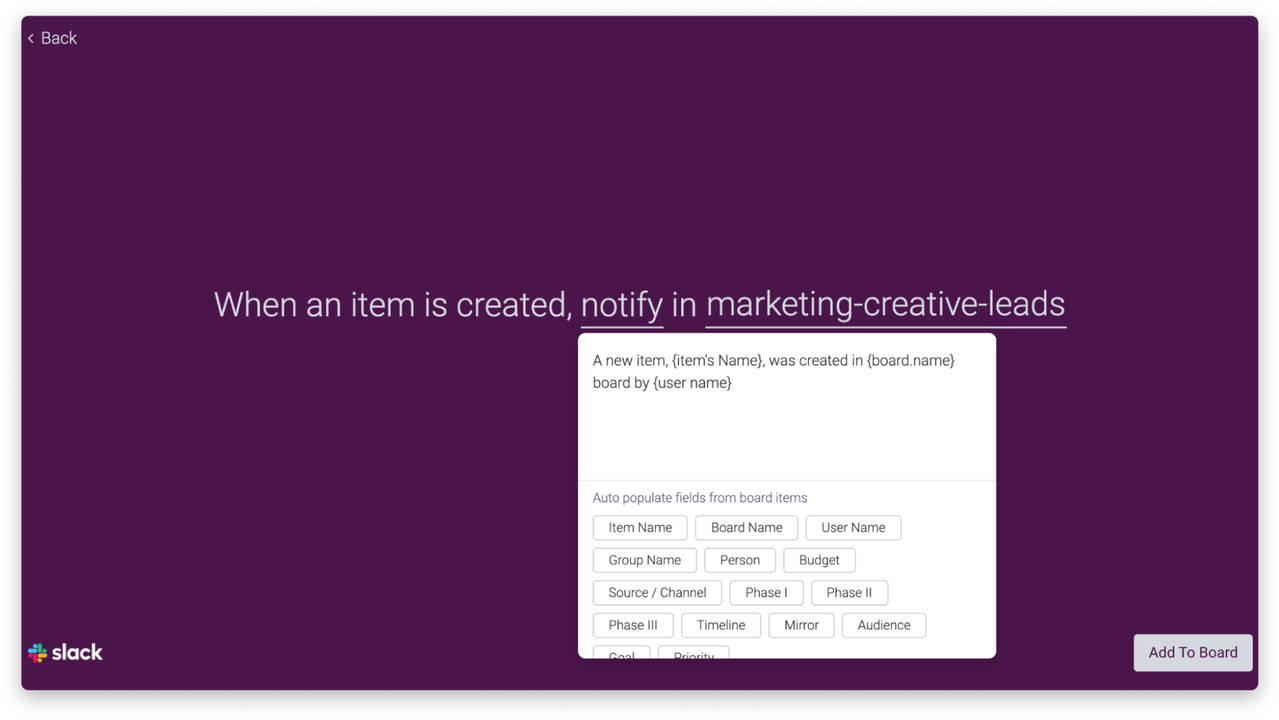 Connect Monday.com with Slack to cut down repetitive tasks