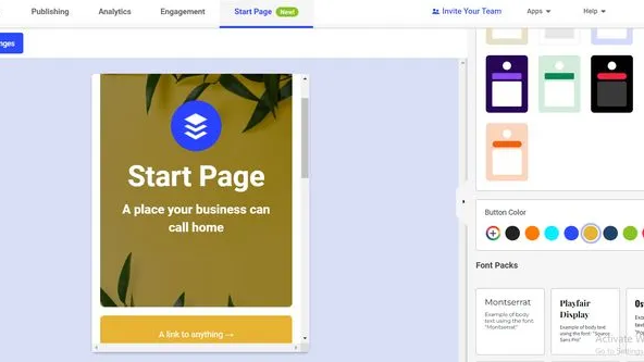 Landing page maker