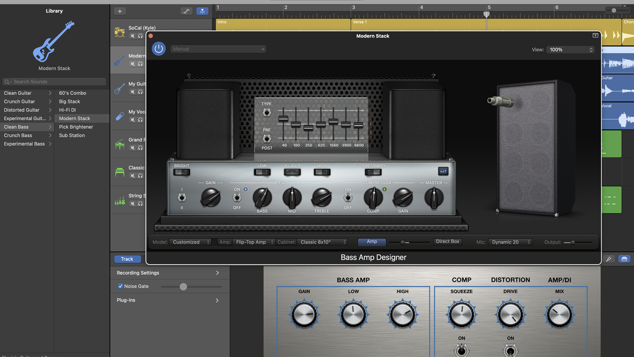Choose and work with your favorite instrument