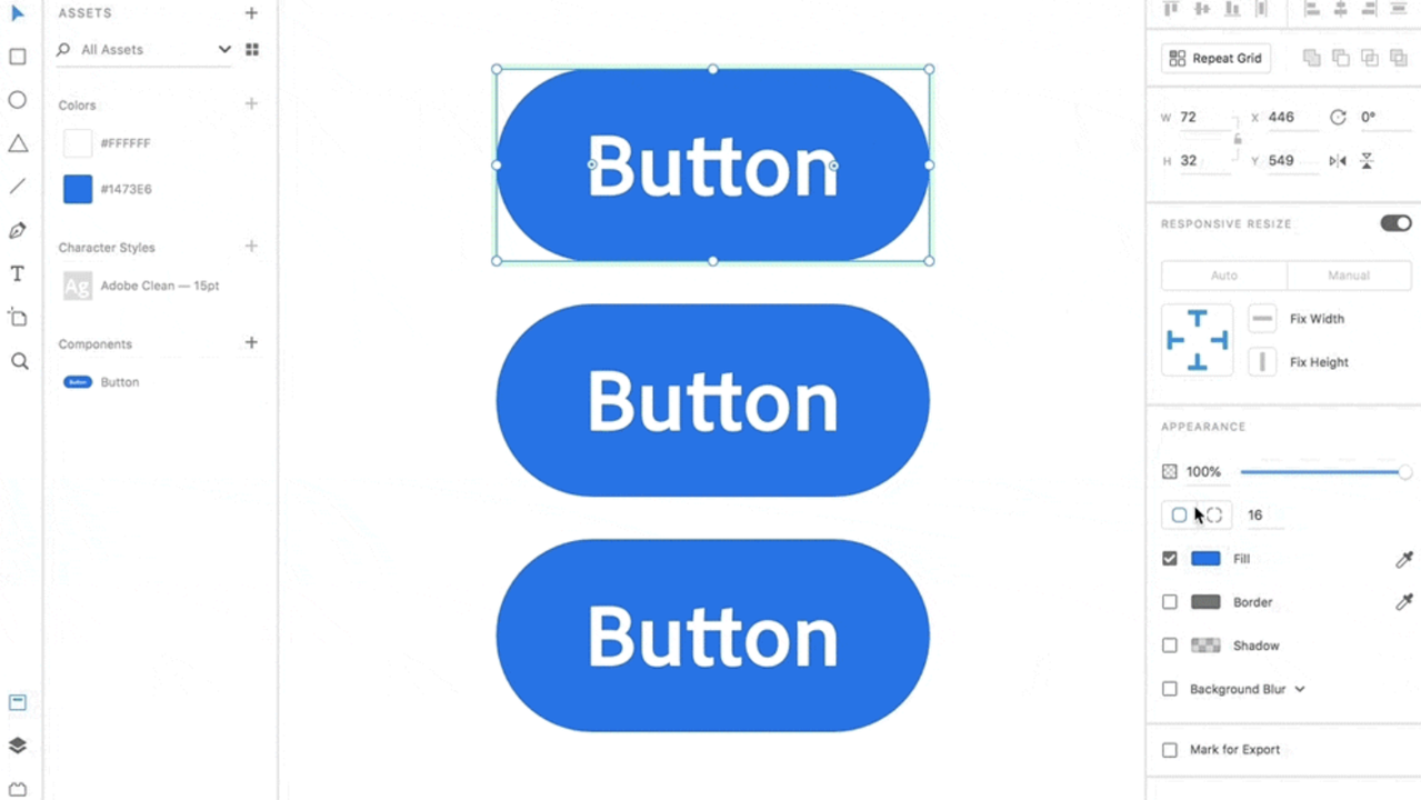 Edit master component