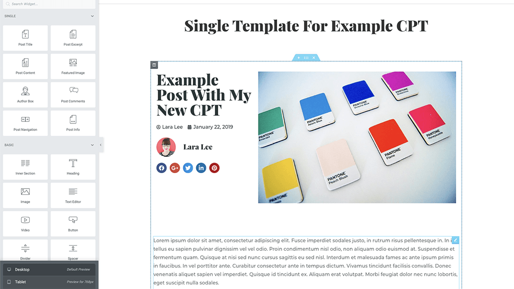Custom post
