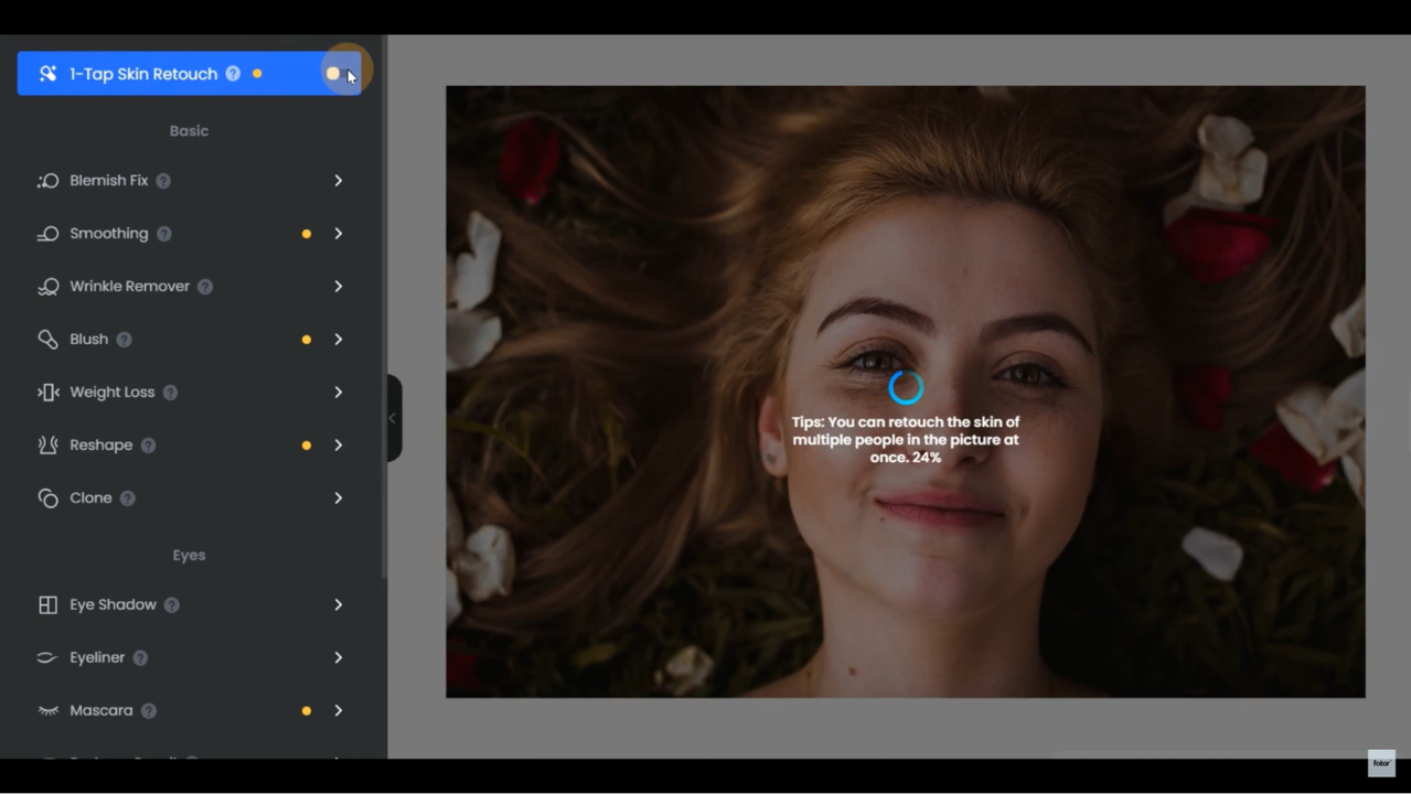 Retouch photo with AI