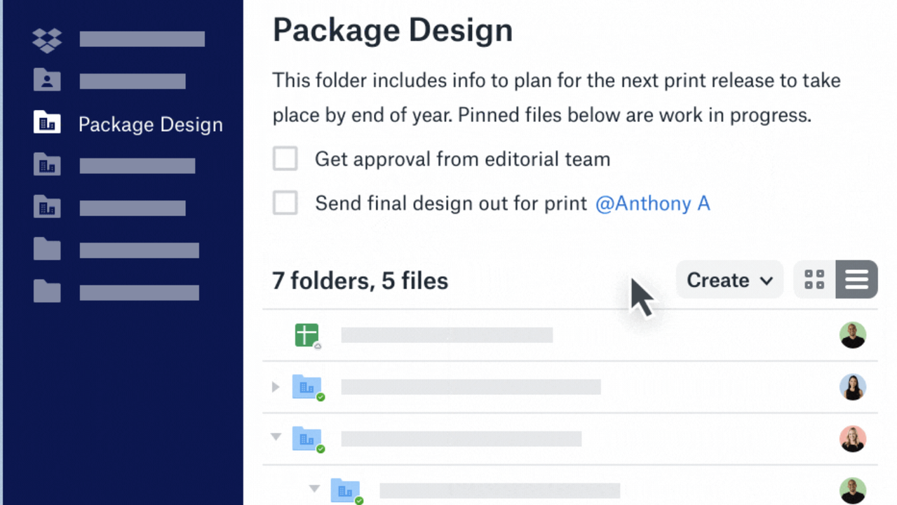 Dropbox Workspace